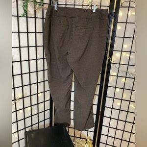 Women’s Tailored Brown Check Dress Pants